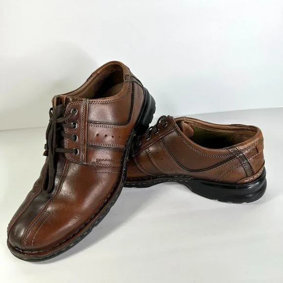 Clarks | Shoes | Mens Clarks Shoes Brown Twotone Laceup 3m  display picture 2